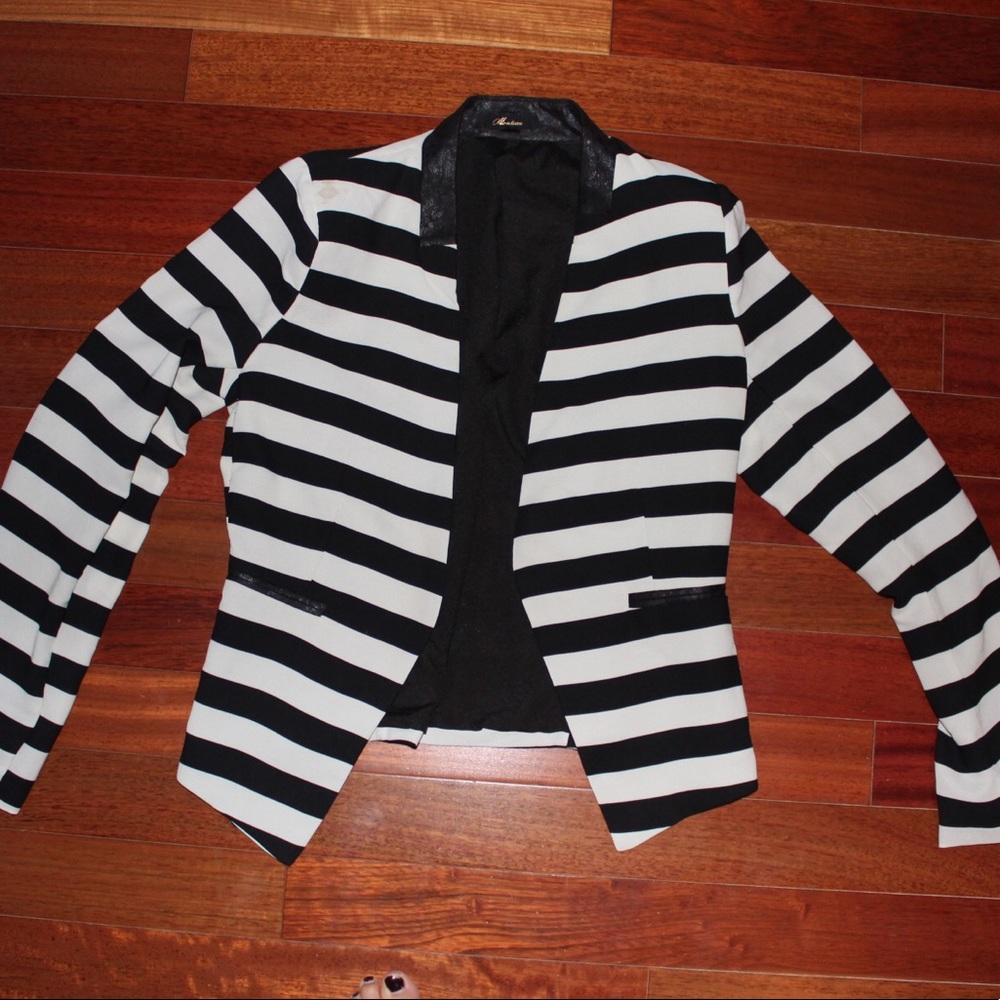 Black and white cardigan